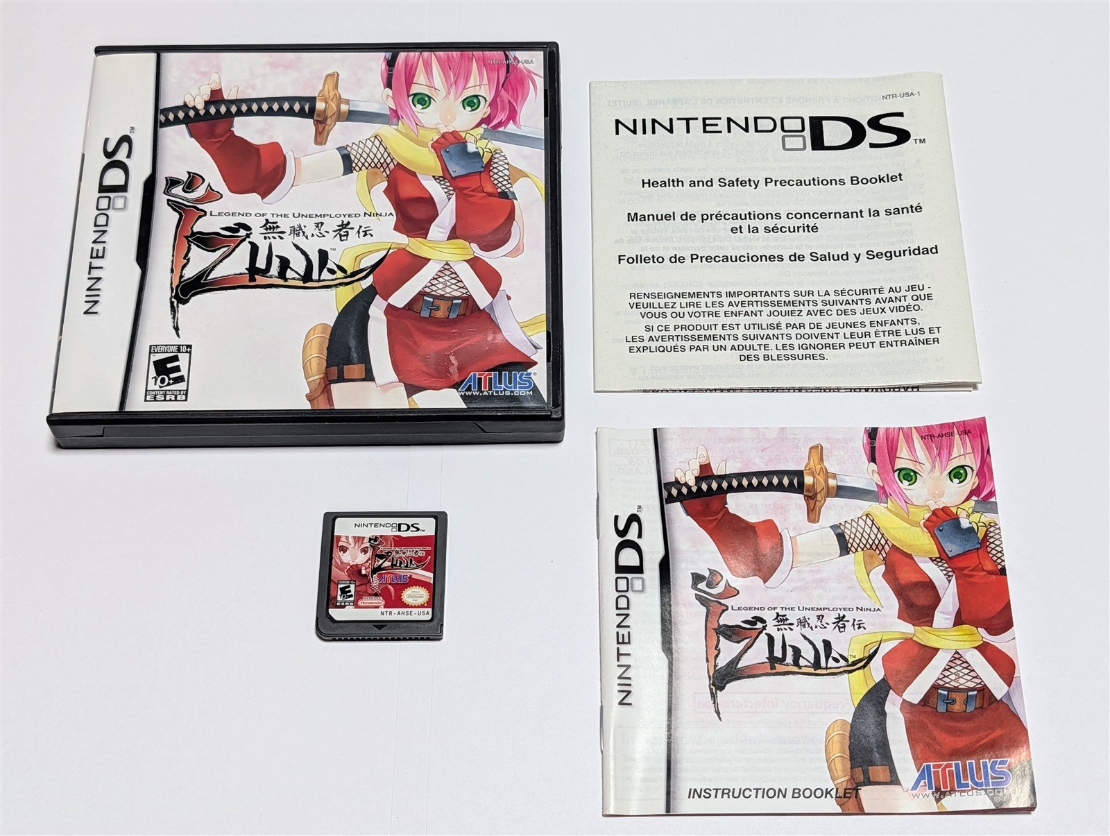 Izuna: Legend of the Unemployed Ninja Nintendo DS Complete Authentic Tested Rare