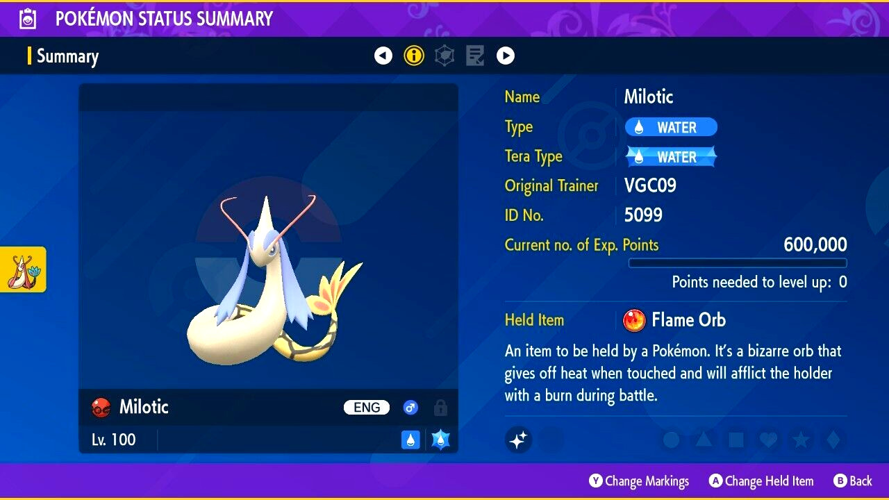 ✨MILOCTIC EVENT SHINY MILOTIC MAX IVS EVS TEAL MASK NEW RELEASE POKEMON✨