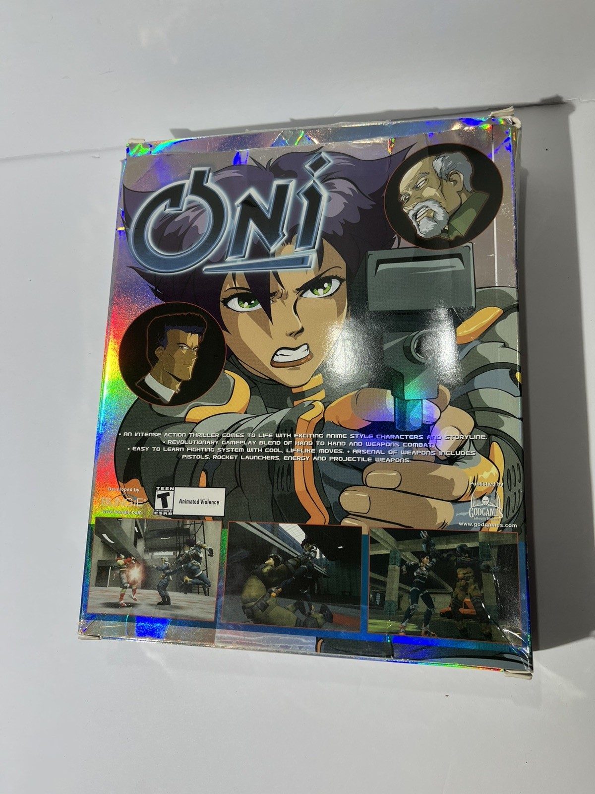 Oni BIG BOX PC GAME 2002 No Manual has demo disk and registration card