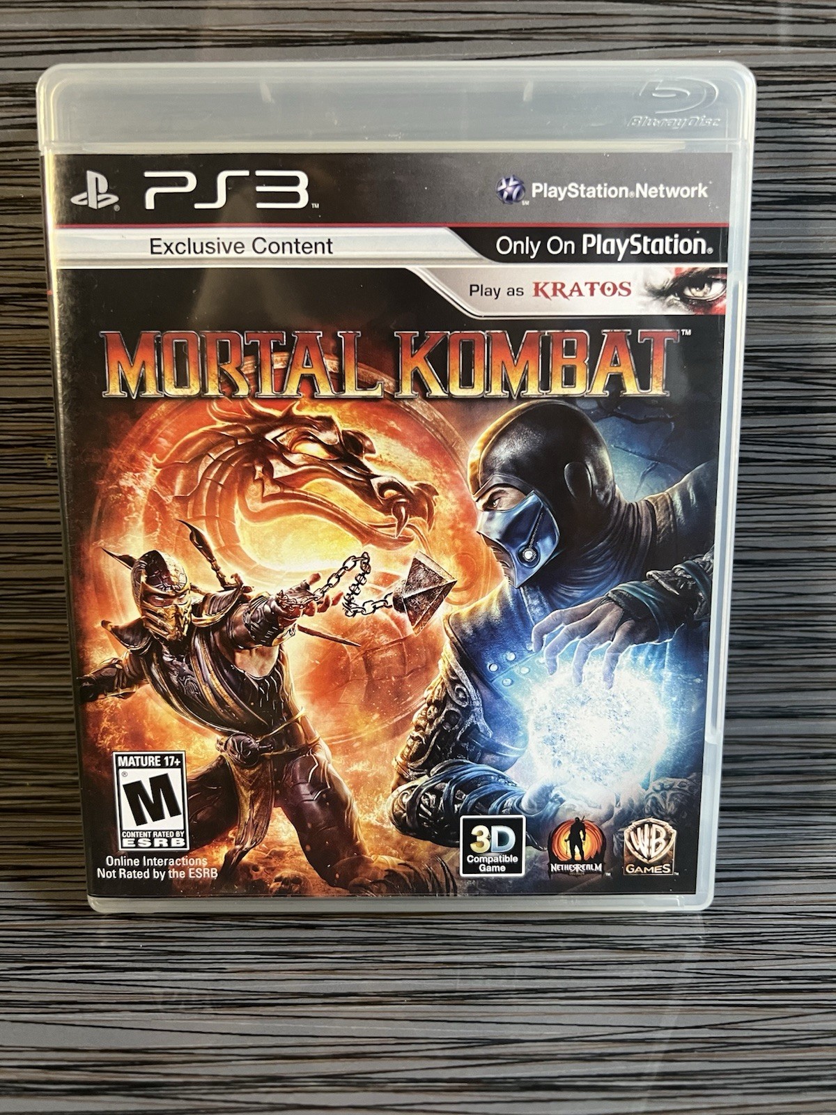 Mortal Kombat (PS3, 2011) – Play as Kratos – Complete, Tested