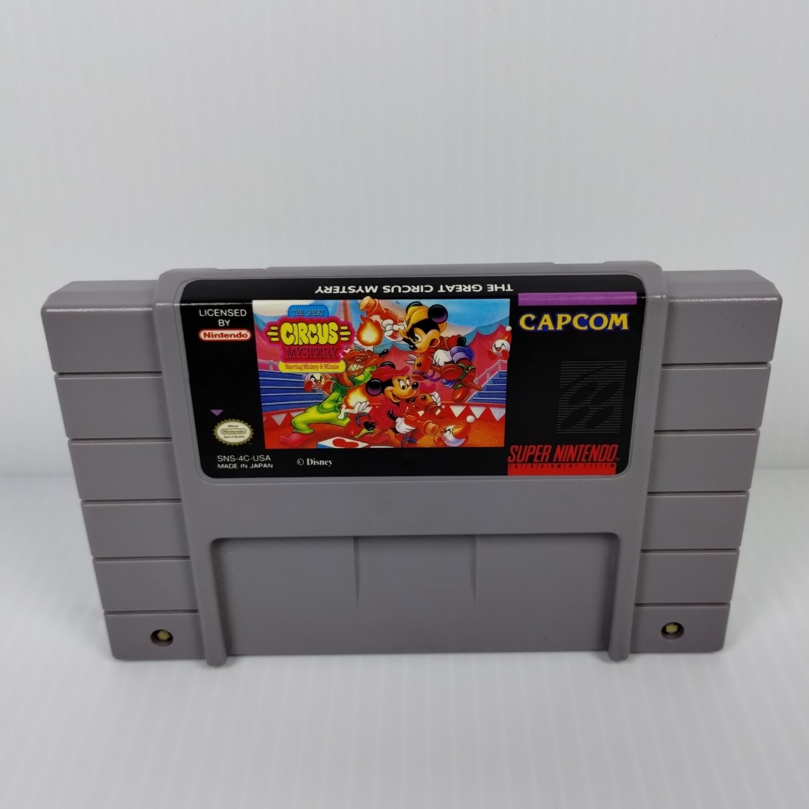 The Great Circus Mystery Mickey & Minnie (Super Nintendo SNES) TESTED Free Ship