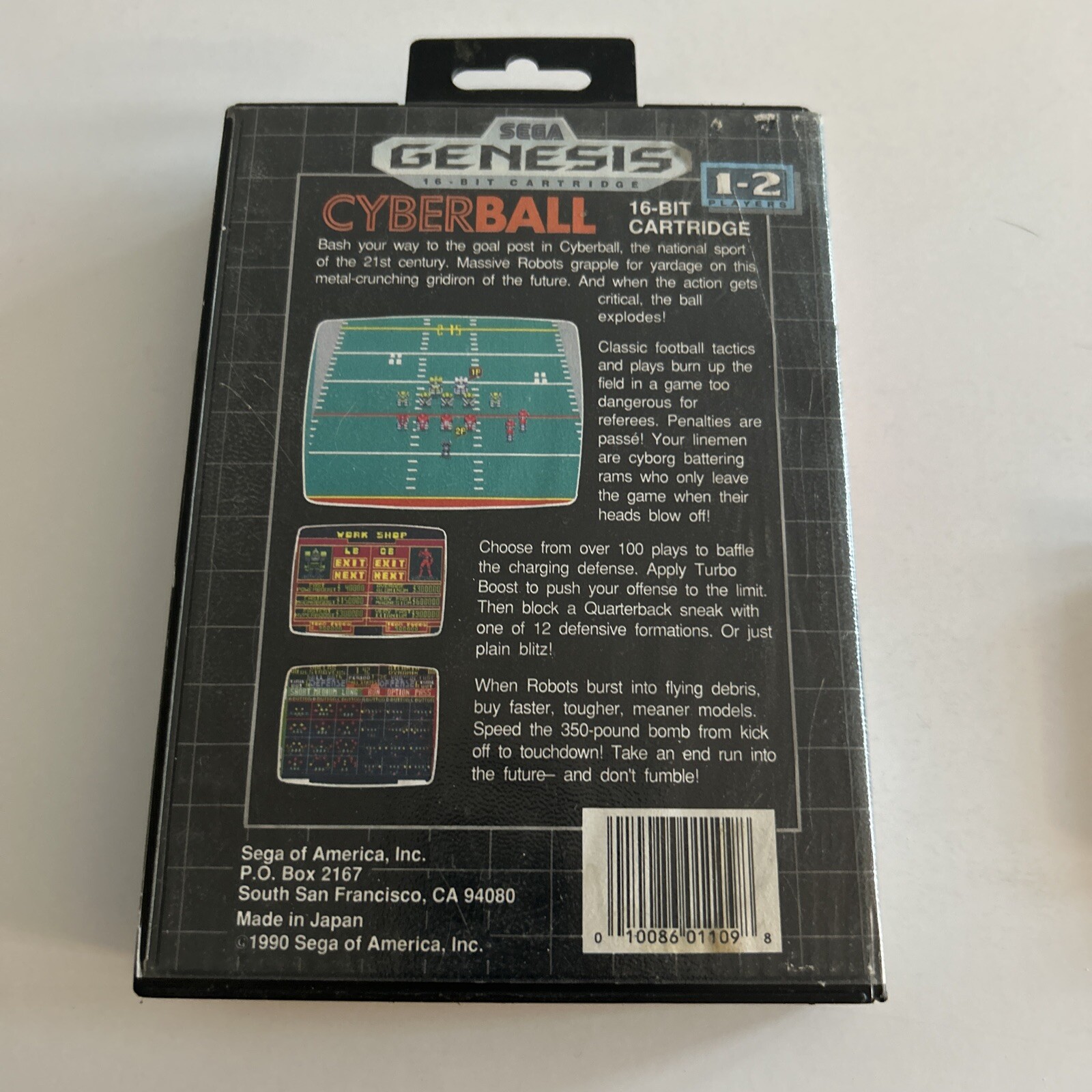 Cyberball (Sega Genesis, 1990) Complete With Manual & Case- Tested