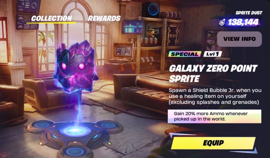 Super Ultra Rare Galaxy Zero Point Sprite For Fortnite (keep)