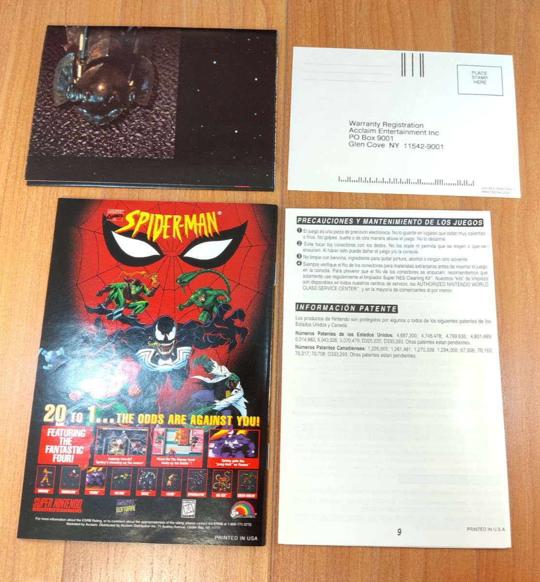 MINTY BOX CIB Stargate 100% complete in snes lot Registratn Poster VERY CLEAN A+