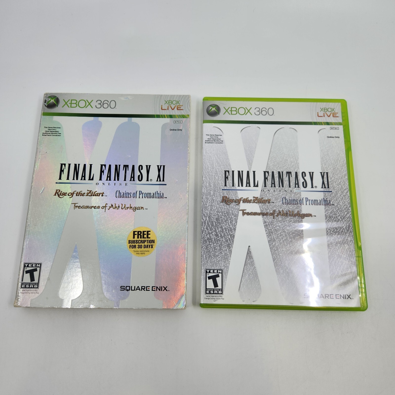 Final Fantasy XI Online Microsoft Xbox 360 Slipcover Manual T 10+ Teen Pre-owned