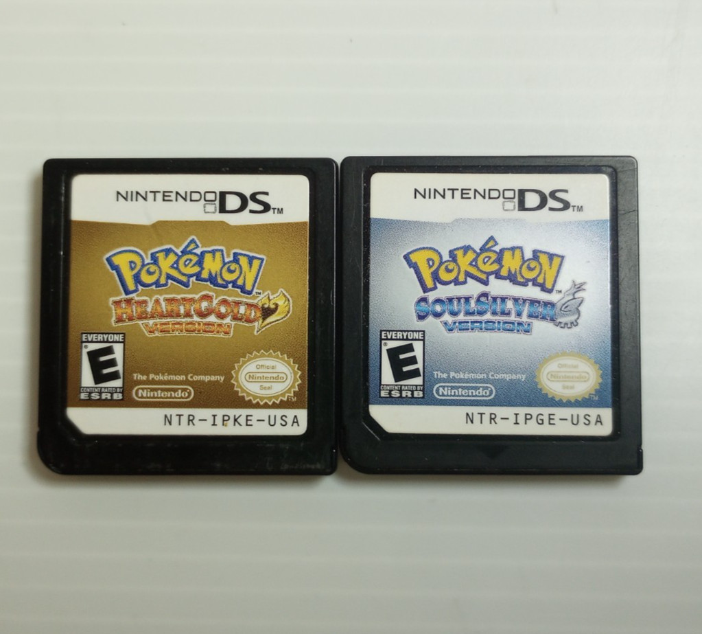 Pokemon HeartGold SoulSilver Versions Nintendo DS Authentic Cartridge Bundle Lot