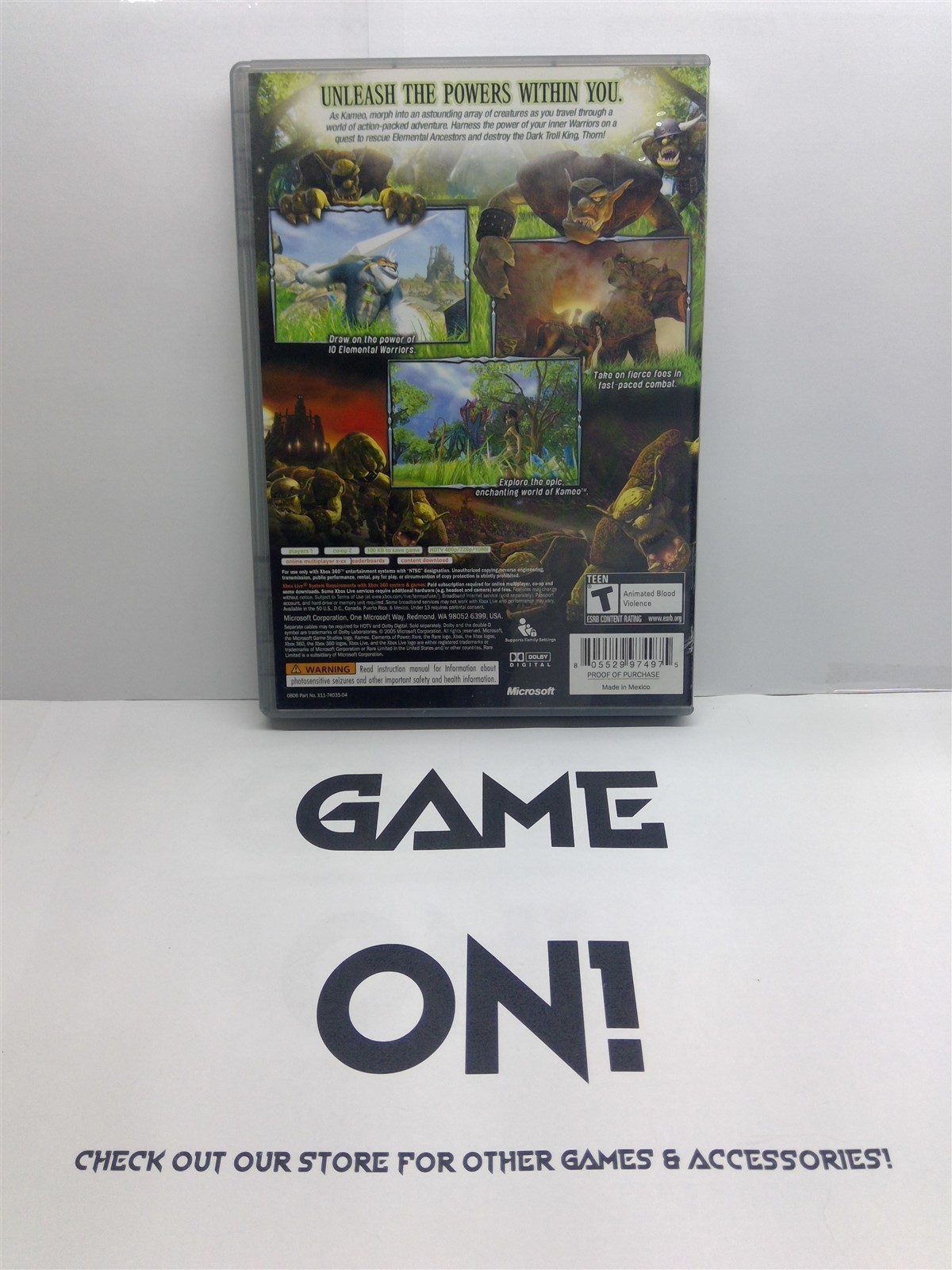 Kameo: Elements of Power (Xbox 360, 2005) Complete Tested Working – Free Ship
