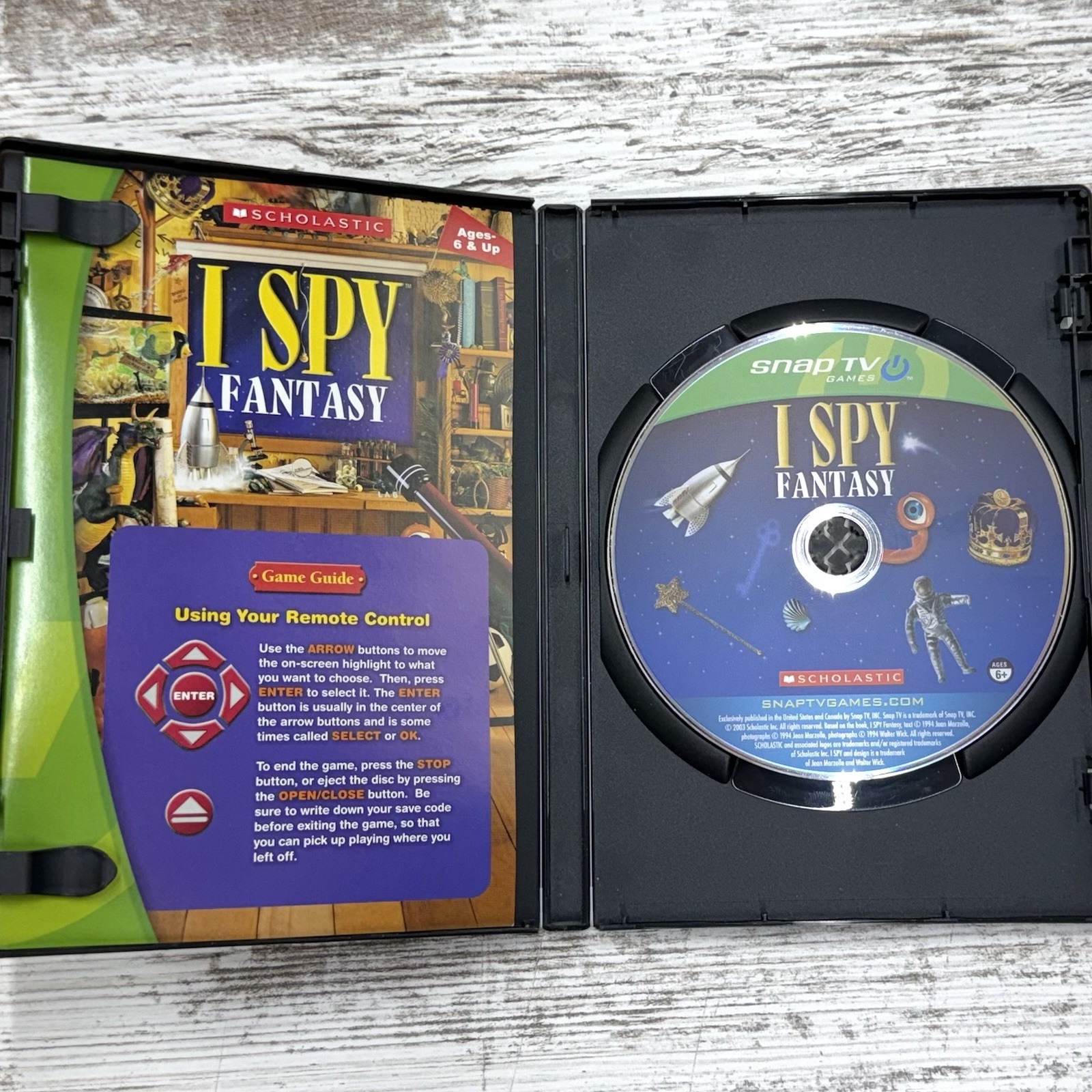 I Spy Fantasy DVD Game-Play On TV Scholastic