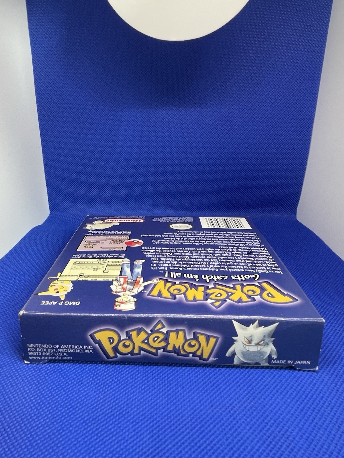 Pokemon Blue Version Complete Box Nintendo GameBoy Authentic CIB