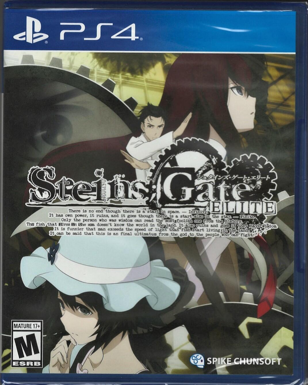 STEINS: GATE ELITE PS4 (Brand New Factory Sealed US Version) PlayStation 4,PlayS