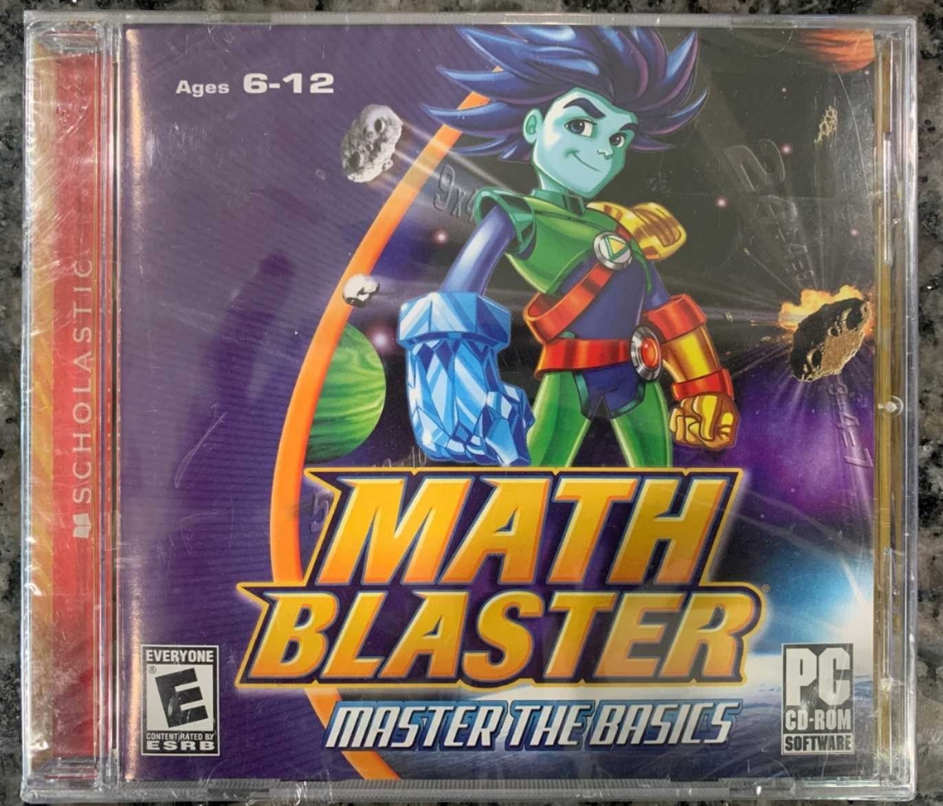 Math Blaster: Master the Basics PC 2007 Ages 6-12 CD-ROM Sealed