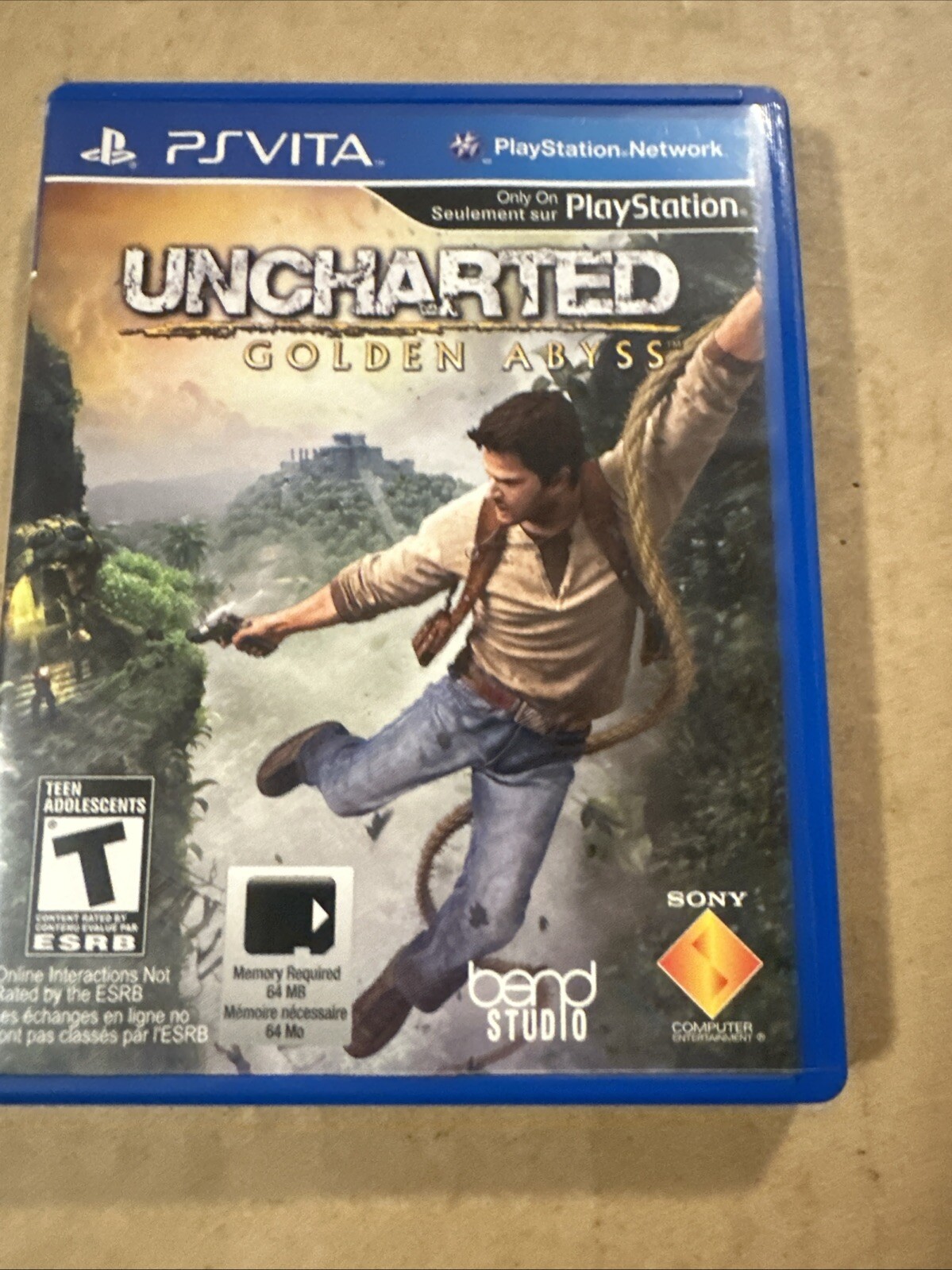 UNCHARTED Golden Abyss Sony PS VITA 2011 Tested Video Game Works Fine