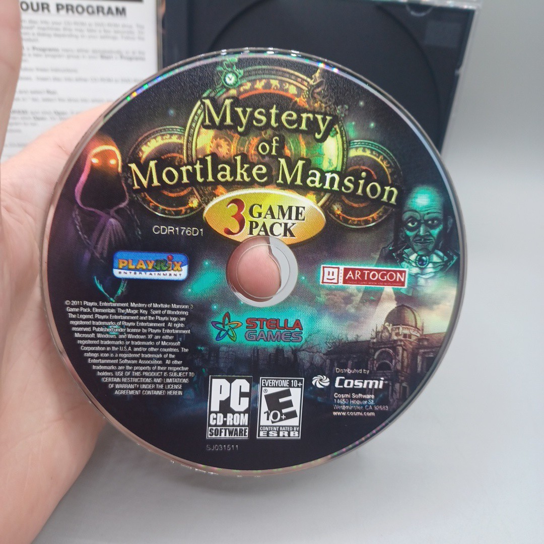 Cosmi Mystery of Mortlake Mansion PC Game OS Multi Hidden Object 3 Game Pack