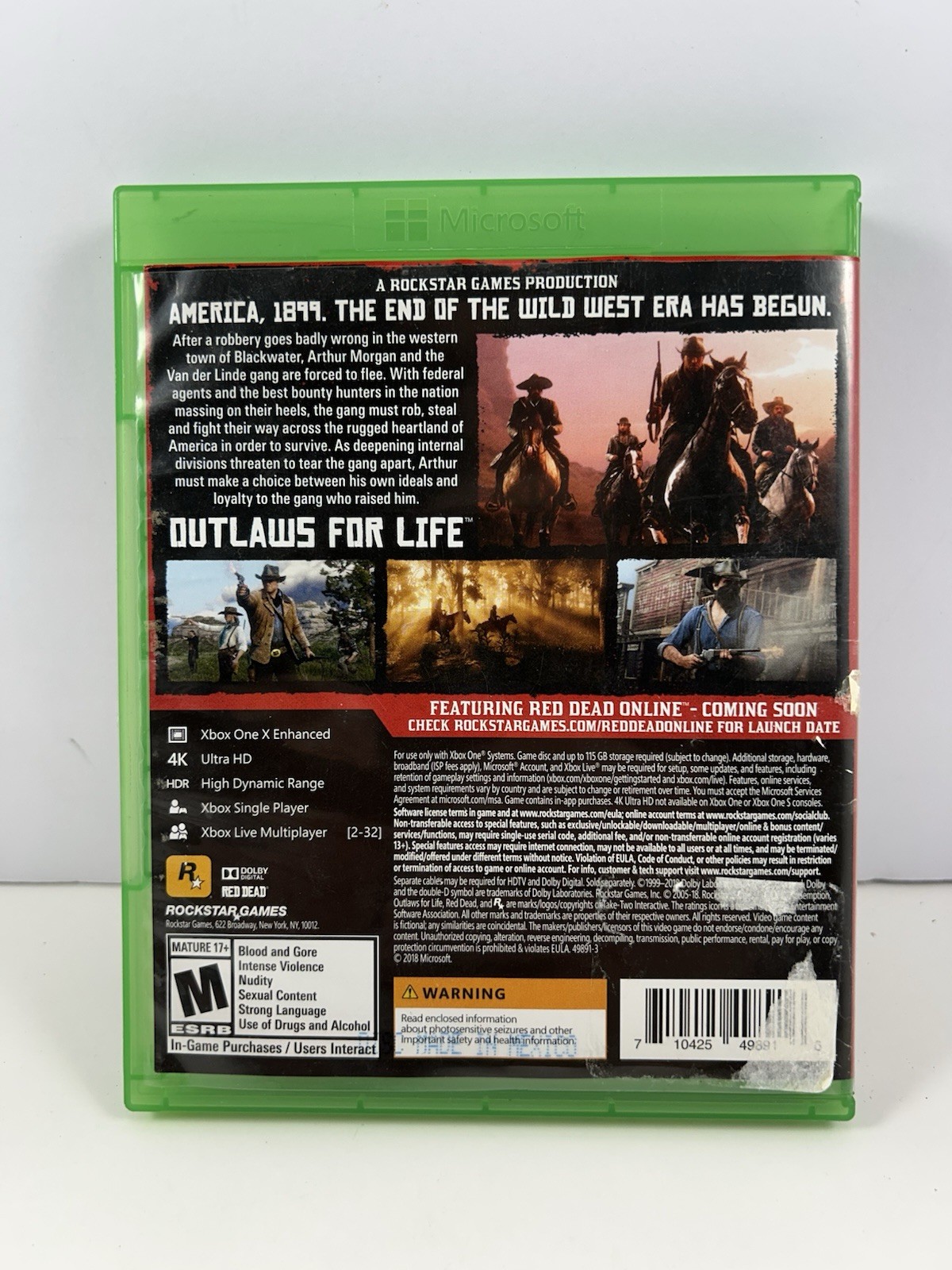 Red Dead Redemption 2 (Microsoft Xbox One, 2018)