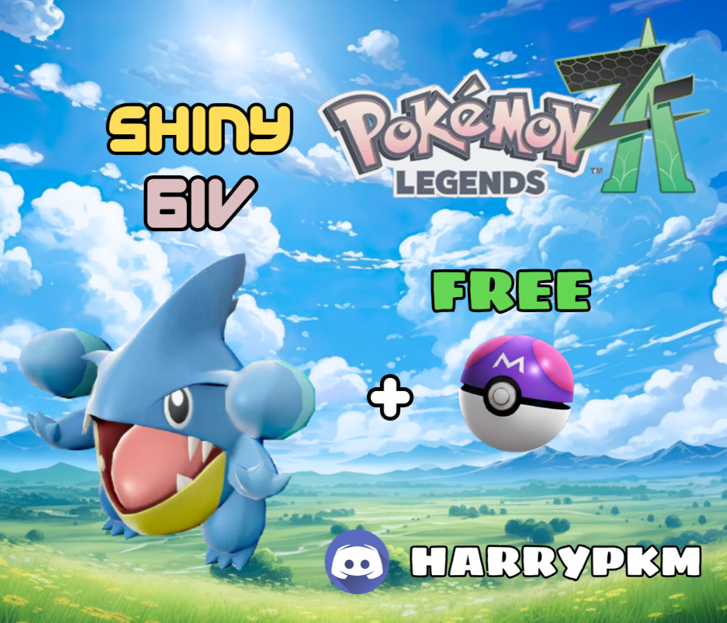 ✨SHINY GIBLE✨ALPHA 6IV⭐POKEMON LEGENDS ZA