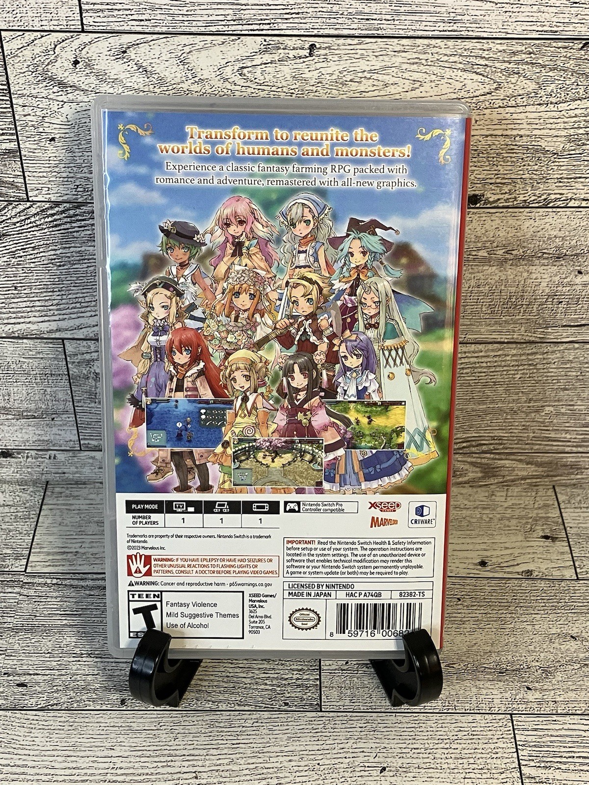 Rune Factory 3 Special SE (Nintendo Switch) – Authentic Case w/ Manual – NO GAME