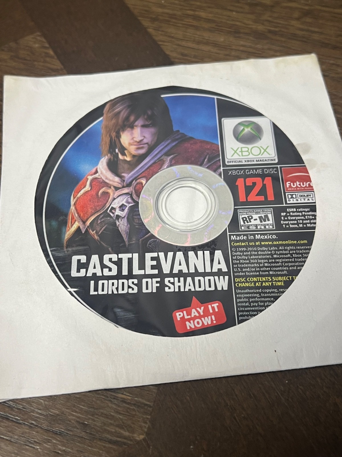 Microsoft Xbox 360 DEMO DISC Castlevania Lords Of Shadow #121 Video Game – RARE