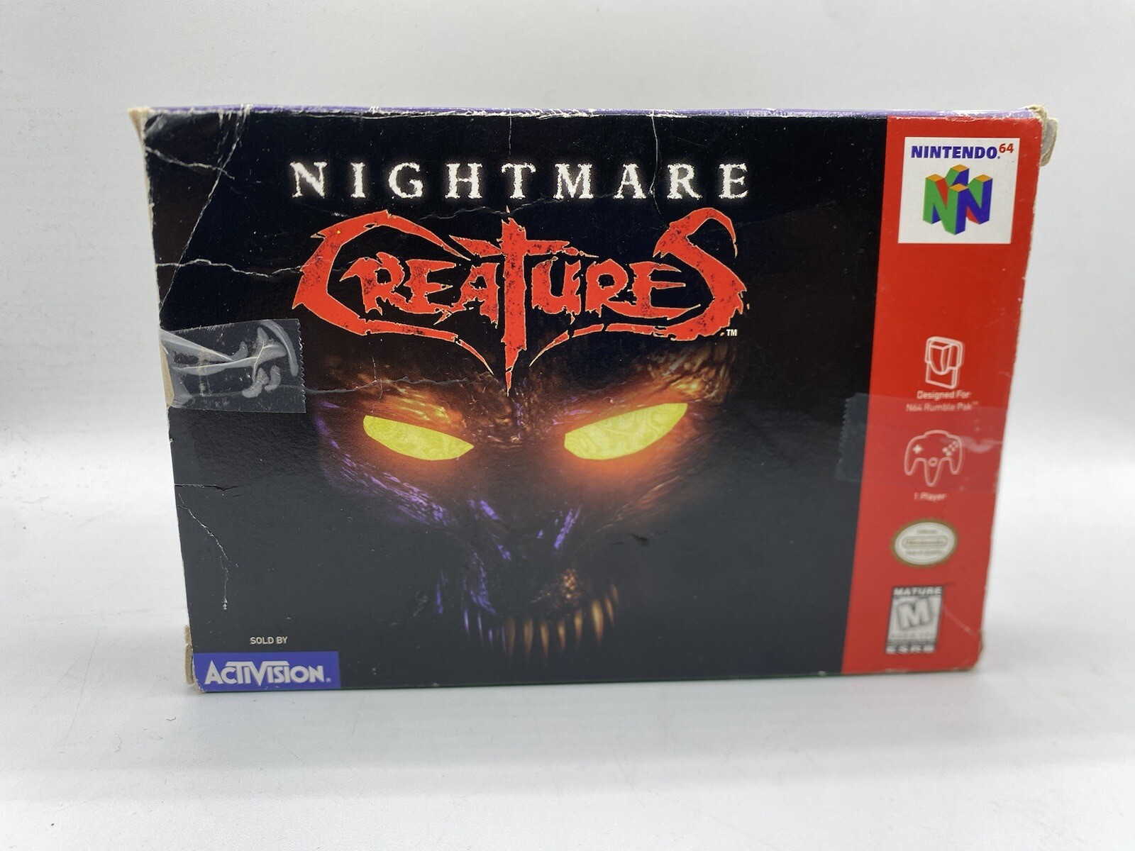 Nightmare Creatures (Nintendo 64, 1998) With Box Tested & Works