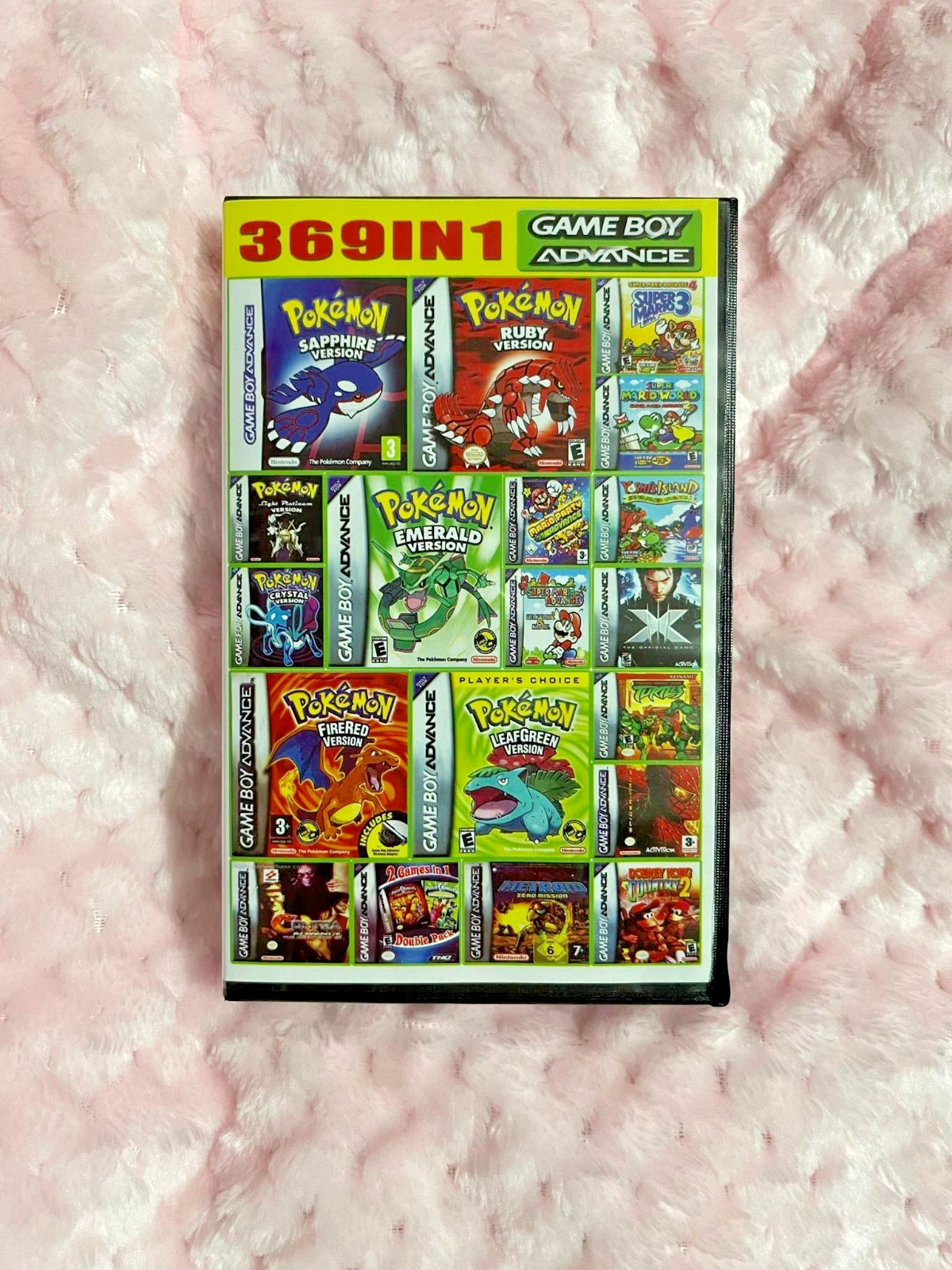 369 IN 1 GBA Game Boy Advance Combo Games *FAST SHIPPING FROM USA*