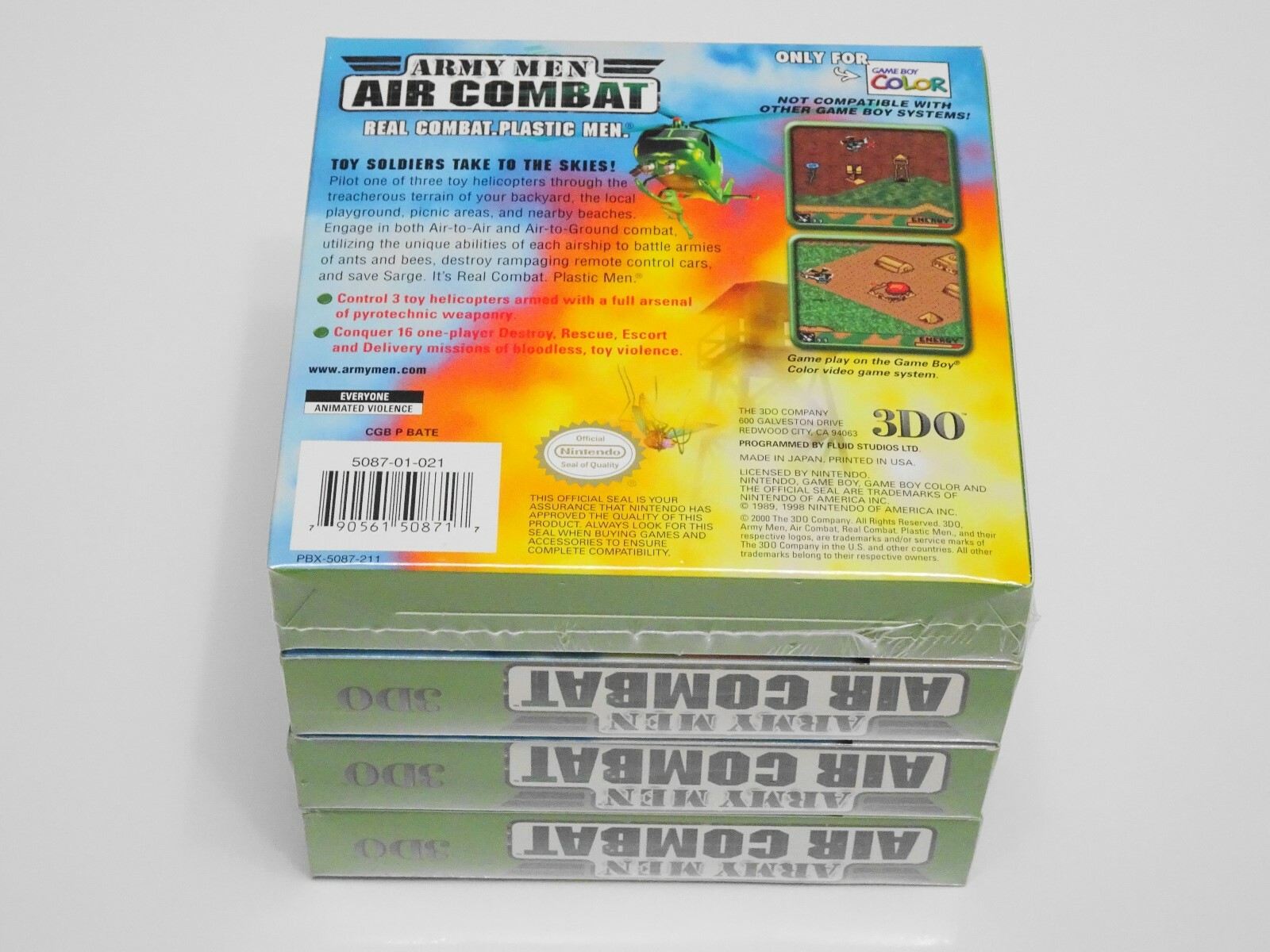 ARMY MEN: Air Combat 🚁 (Game Boy Color) GBC GBA 💥 NEW FACTORY SEALED 🚛 “RARE!