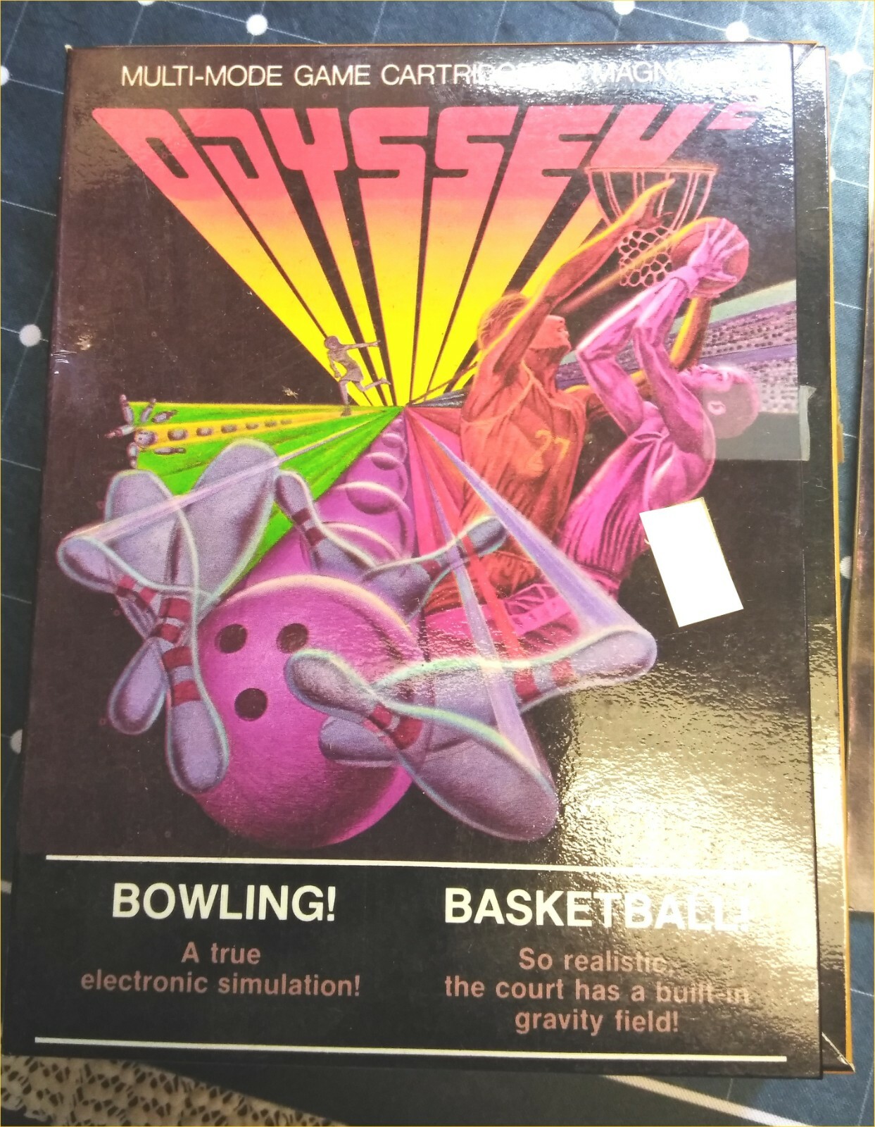VINTAGE Magnavox – Odyssey 2 – Bowling / Basketball EMPTY Game Box