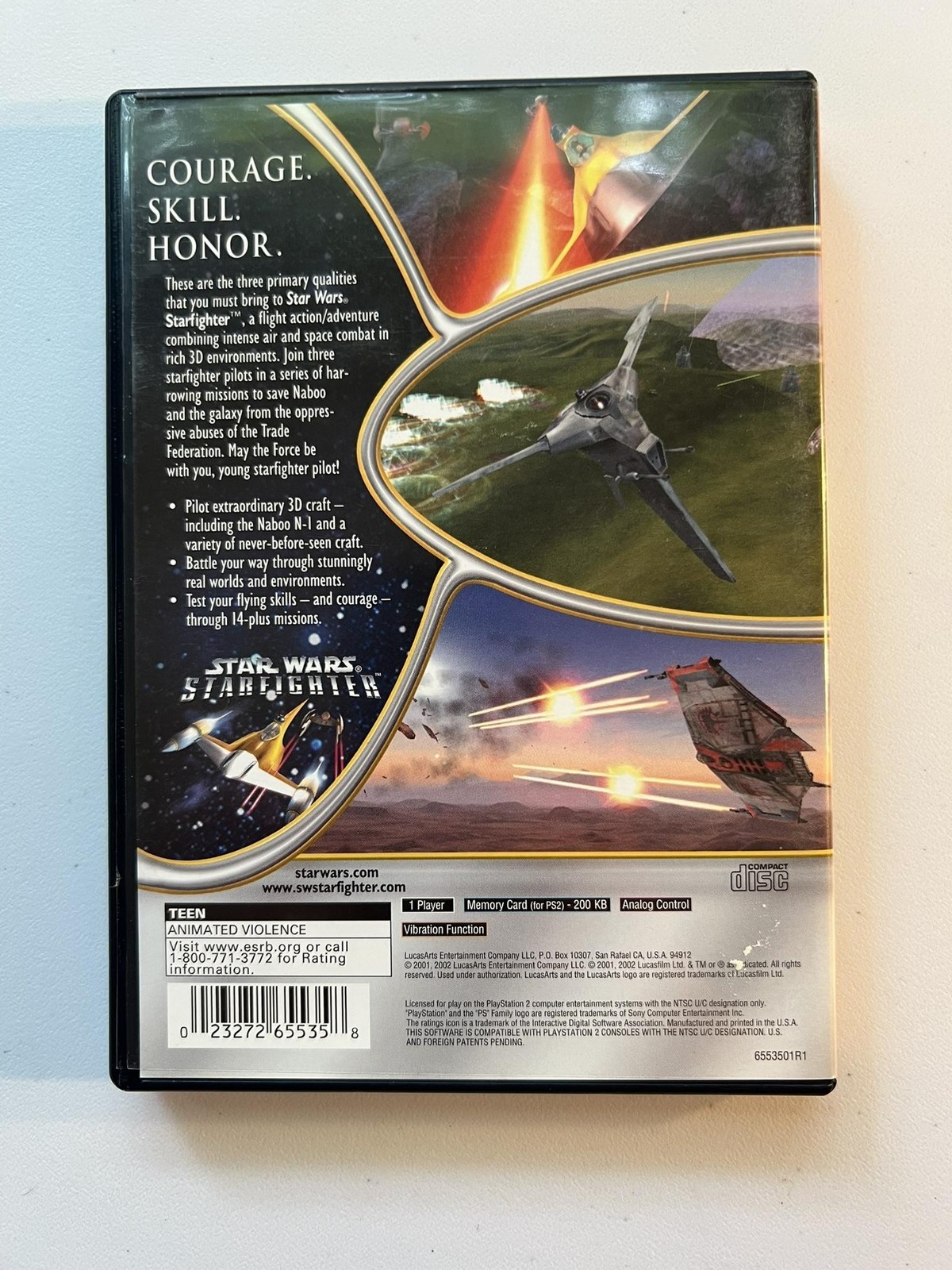 Star Wars Starfighter PlayStation 2 PS2 Greatest Hits CIB w/ Reg Card LucasArts