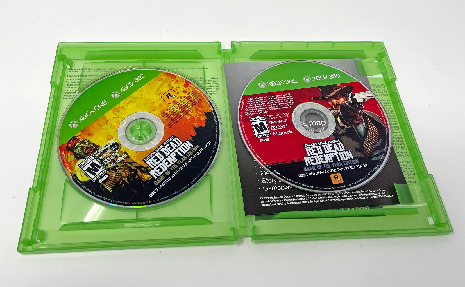 Red Dead Redemption Game of the Year Edition (Xbox One/Xbox 360) No Map Works
