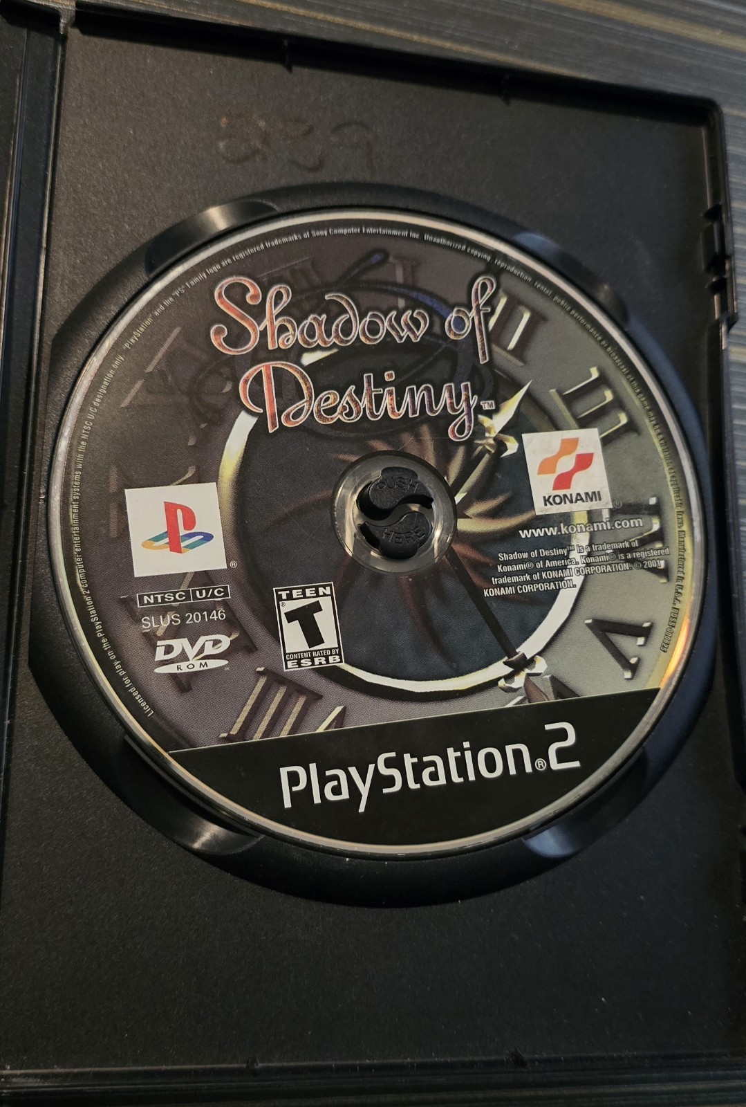 Konami Shadow of Destiny PS2 T NTSC-U/C 2001 Action Adventure Manual Included