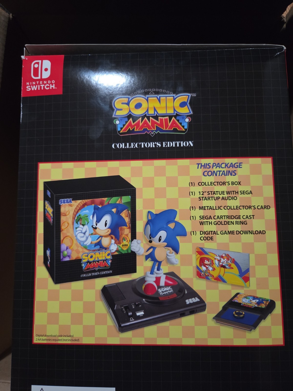 Boxed Sonic Mania Collector’s Edition For Nintendo Switch No Digital Game
