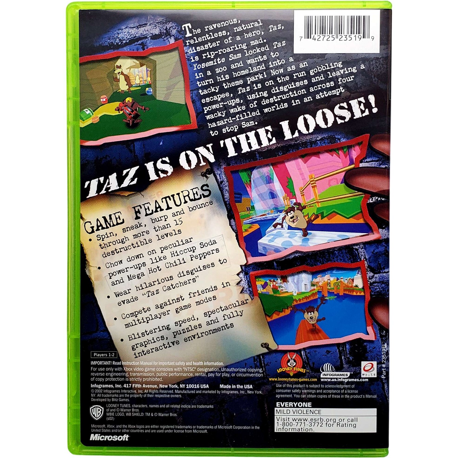 Taz Wanted – Microsoft Xbox Tested 1Y Guarantee