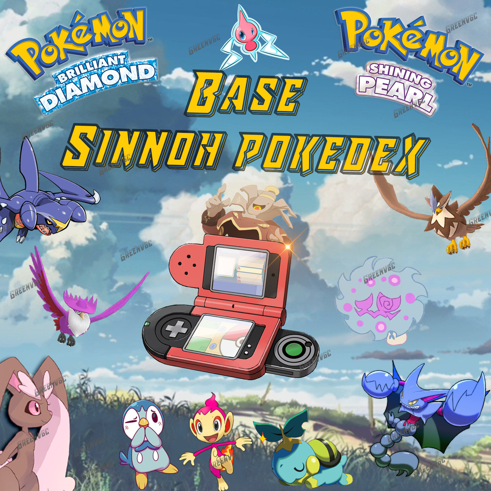 Base Sinnoh Pokedex Shiny 6IV Max Stats Pokemon Brilliant Diamond Shining Pearl