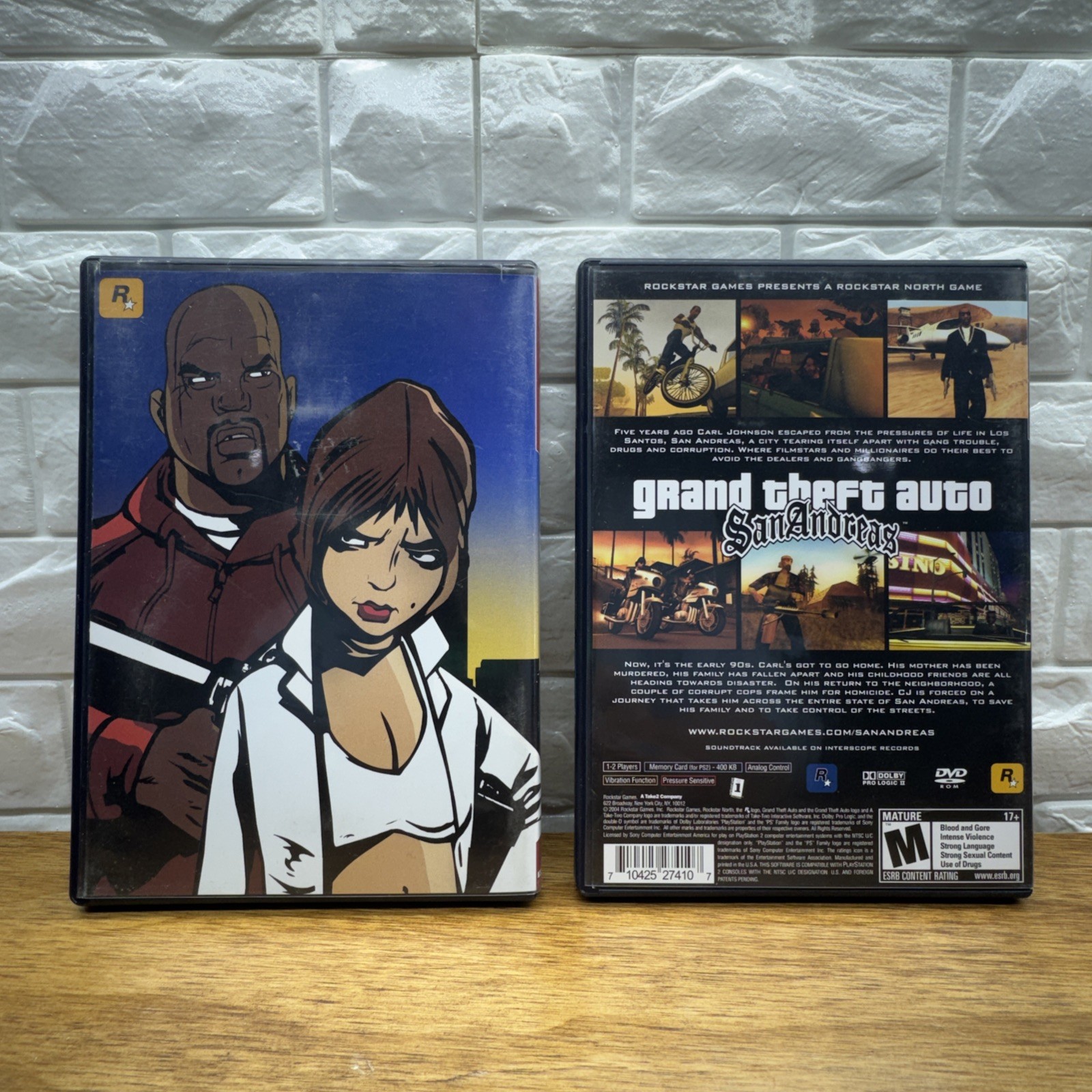 Grand Theft Auto: 3 & San Andreas Bundle (PlayStation 2, 2004) Tested Working