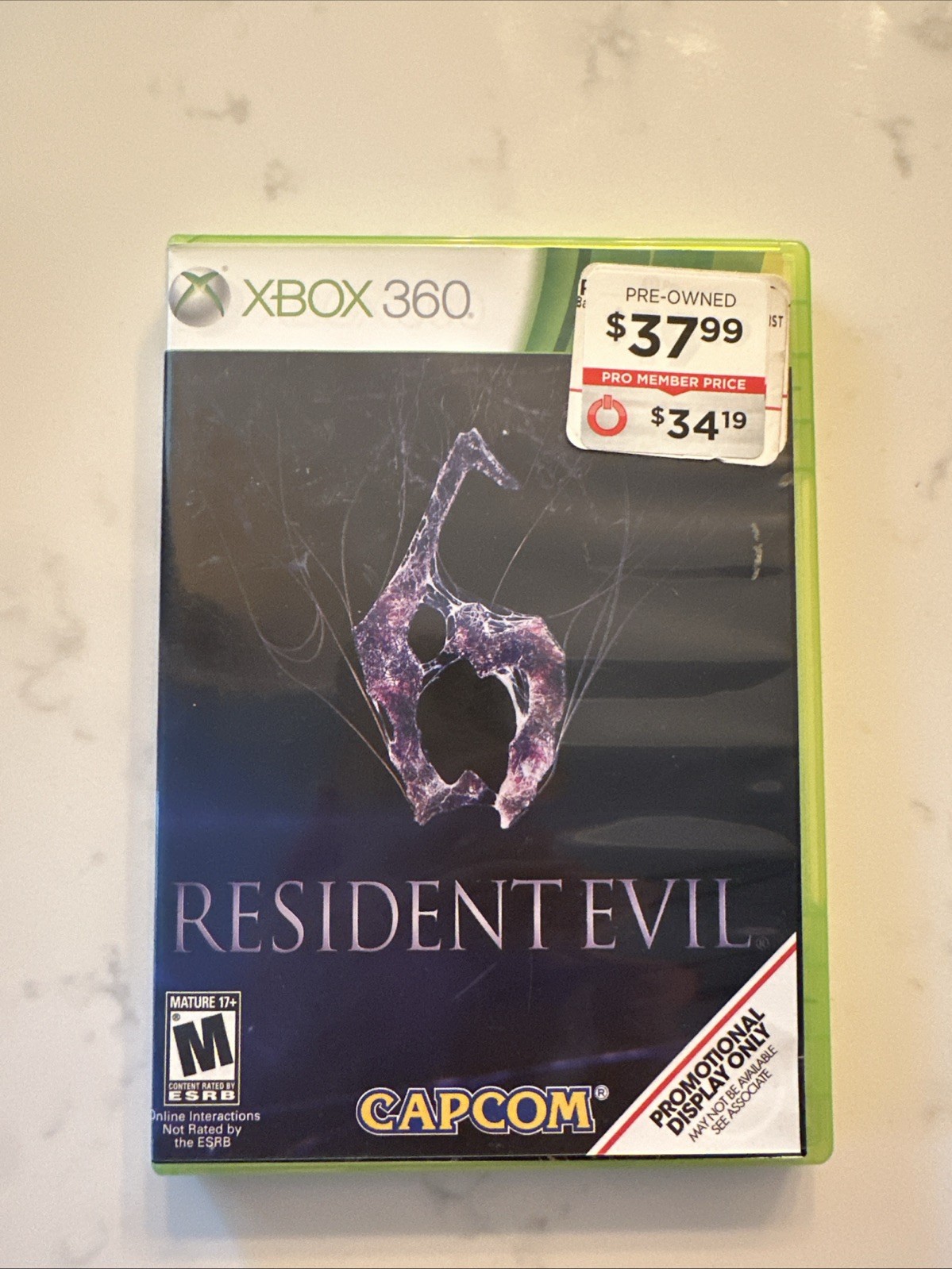 Resident Evil 6 Xbox 360 Promotional Copy Tested Authentic Capcom