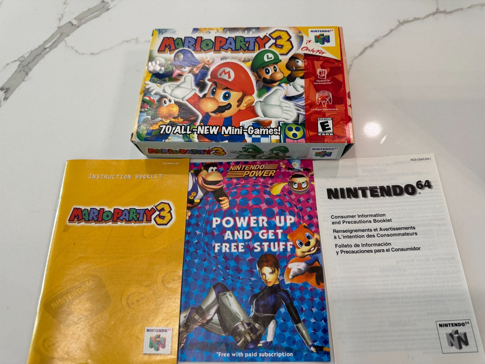 Mario Party 3 Complete in box – excellent condition with protective covers