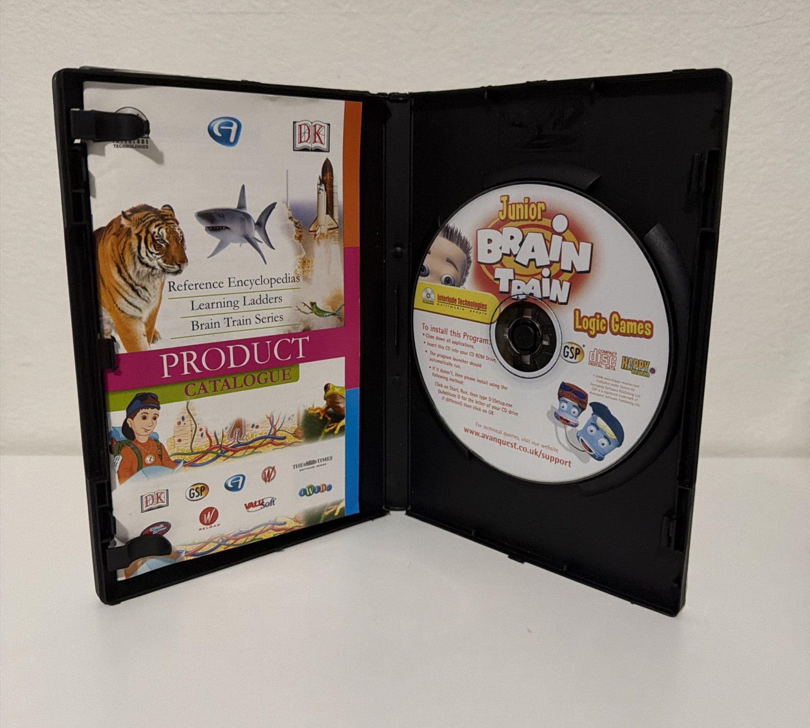 Junior Brain Train (2008) – Logic Games, Ages 7-11 PC Software Complete [Tested]