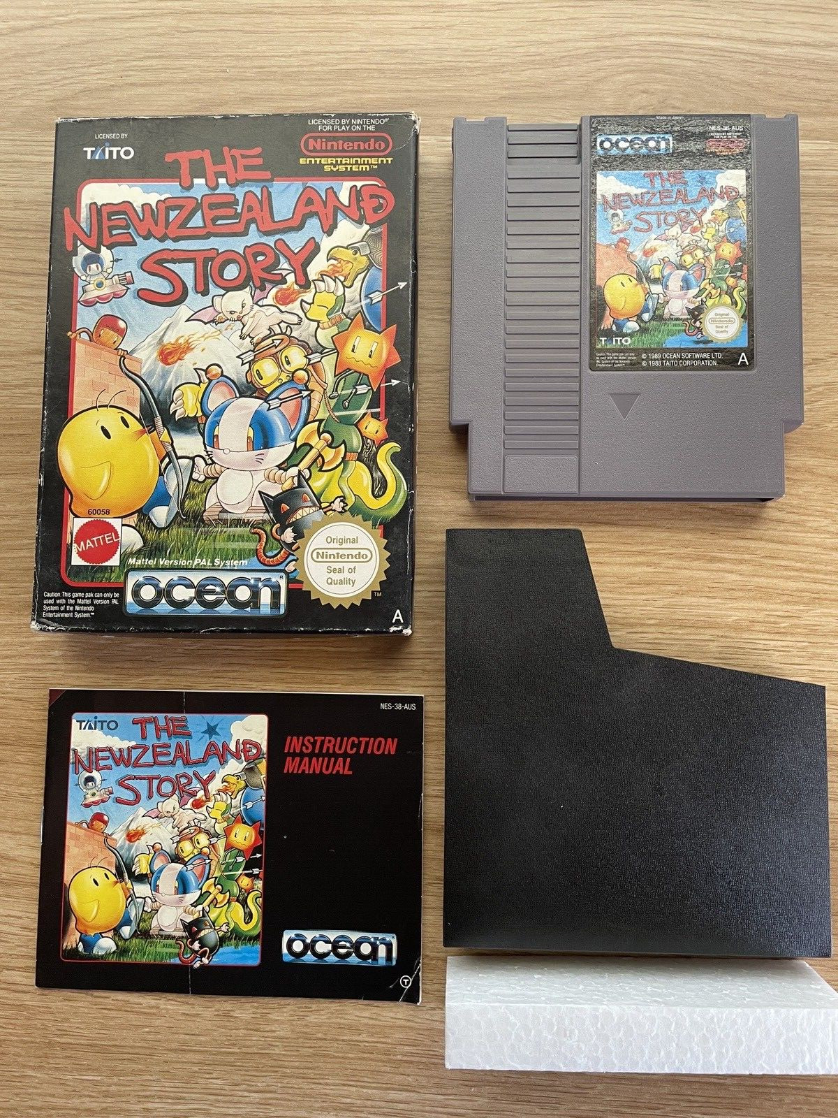 The New Zealand Story – Nintendo NES PAL Complete CIB Boxed with Manual