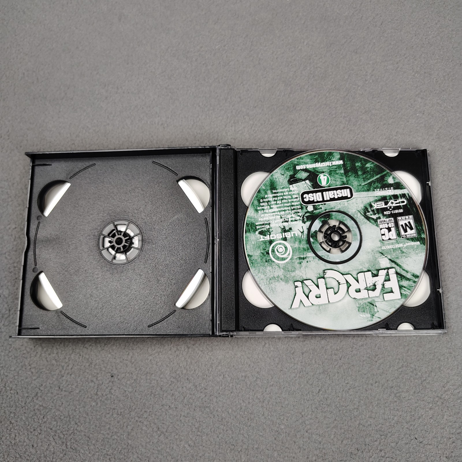 Far Cry 1 Ubisoft PC Game CD-ROM Set 5 Disc (2004) Vintage Gaming Mature Shooter