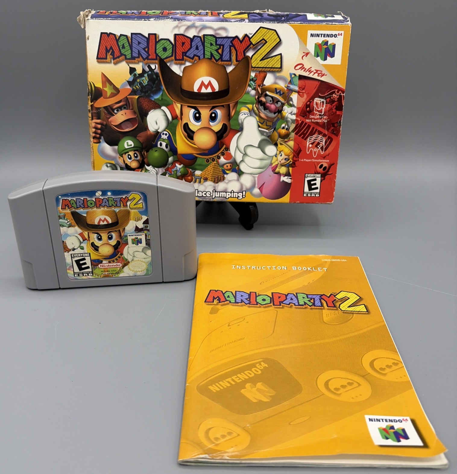 Mario Party 2 Nintendo 64 N64 Complete In Box W/ Manual Tested✅ CIB Free Ship