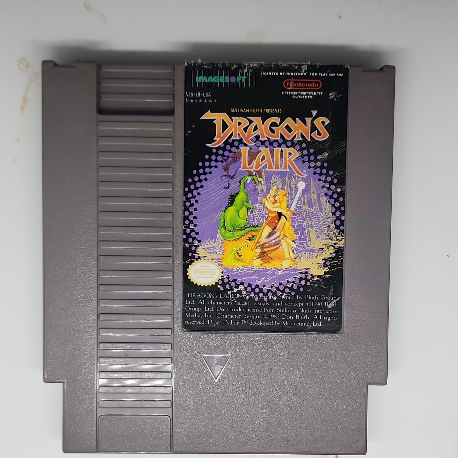 CSG Imagesoft Dragon’s Lair NES Cartridge NTSC-U/C