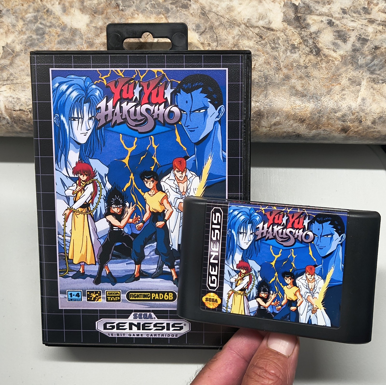Yu Yu Hakusho “USA Edition” for Sega Genesis with case. Cool Fighting GaMe!
