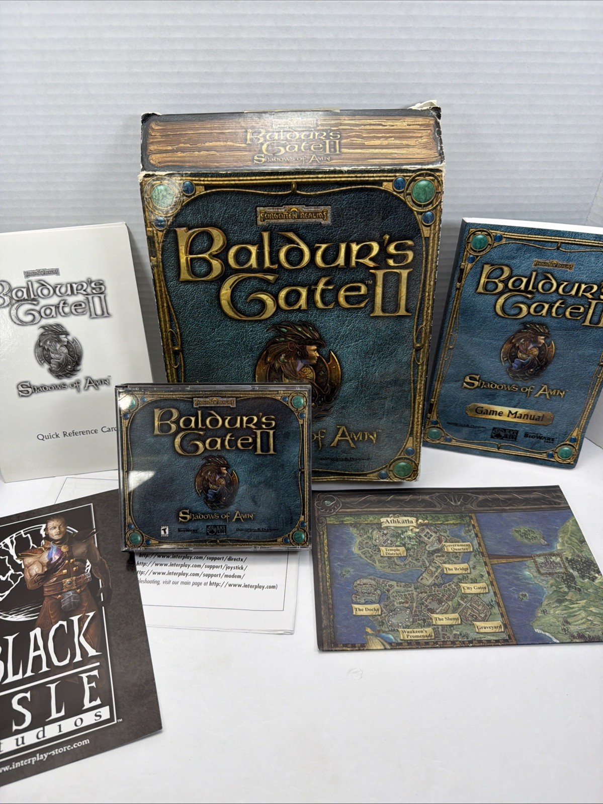 Baldur’s Gate II: Shadows of Amn Big Box PC, 2000 With Manual & Map