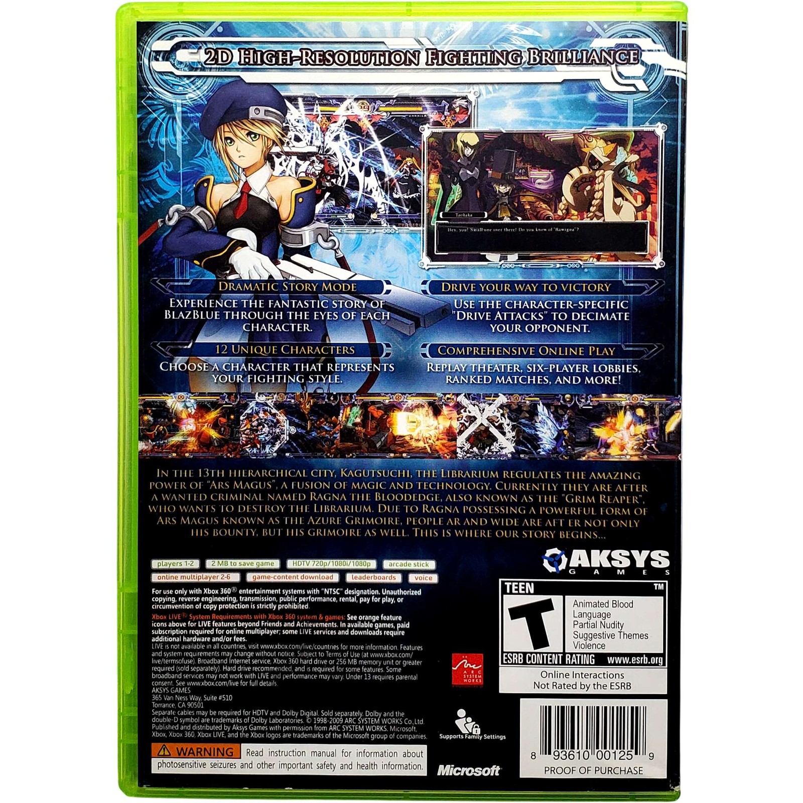 BlazBlue Calamity Trigger – Microsoft Xbox 360 Tested 1Y Guarantee