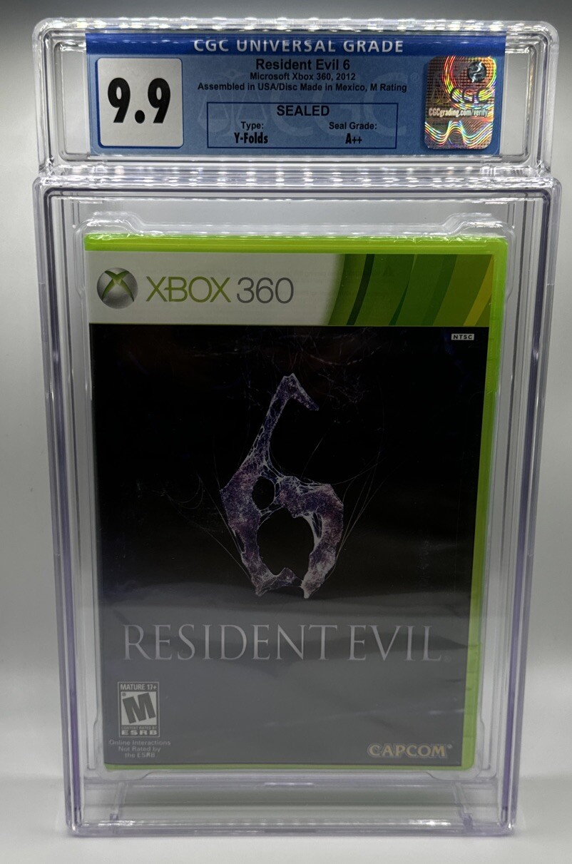 Resident Evil 6 Microsoft Xbox 360 2012 Capcom Sealed CGC Graded 9.9 A++ ..