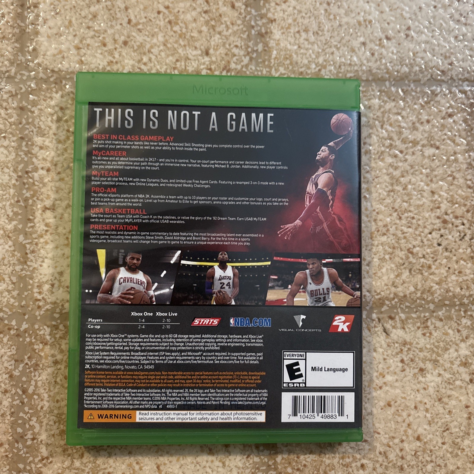 NBA 2K17 Microsoft Xbox One, Paul George My Career Michael B. Jordan 2016