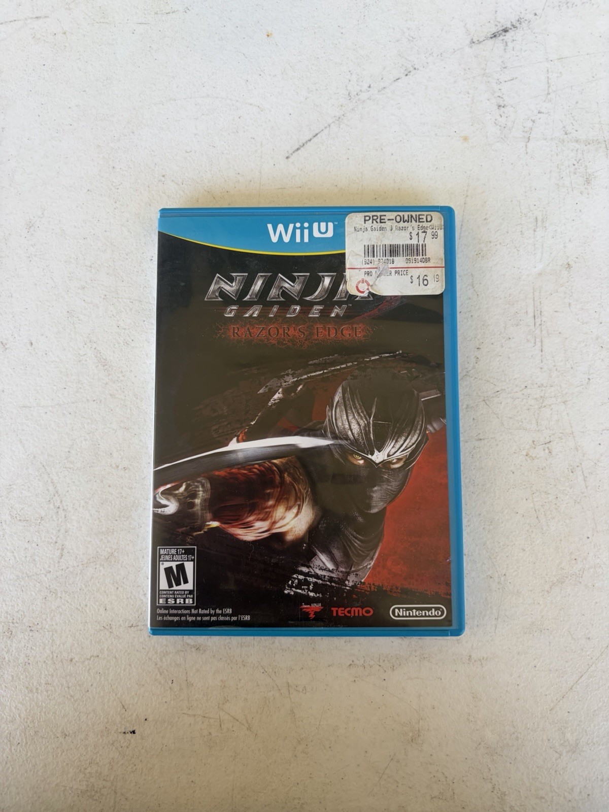Ninja Gaiden 3: Razor’s Edge Nintendo Wii U Video Game