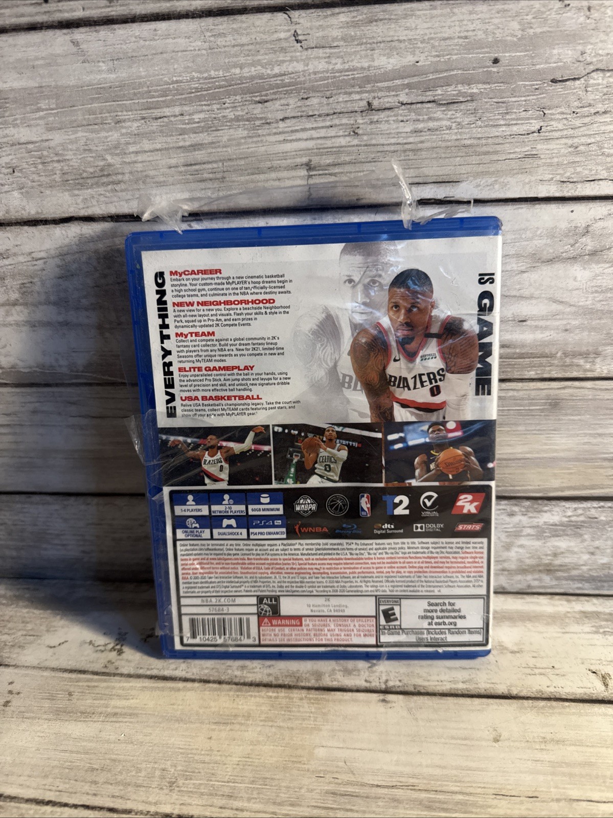 New! NBA 2K21 PS4 Sony PlayStation 4 Basketball Game Lillard Shrink Tear