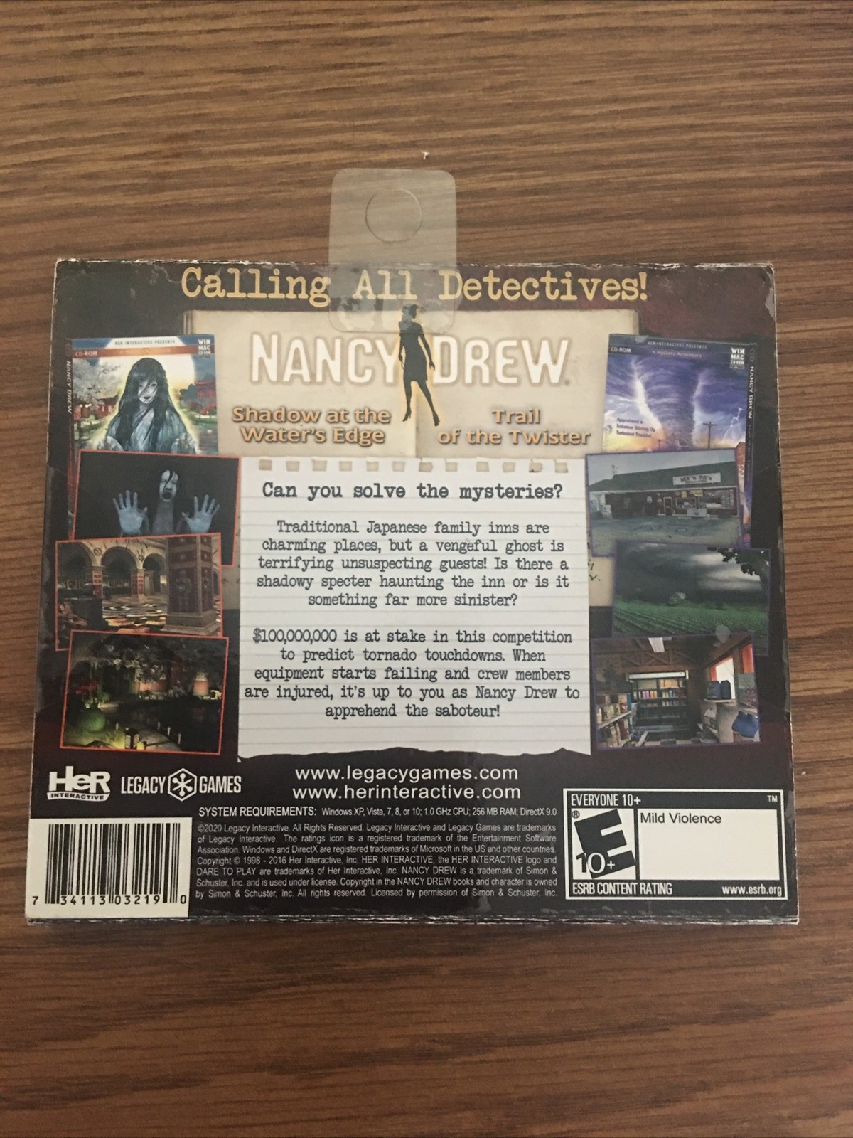 Nancy Drew Vol. 4 Mysterious Adventures Hidden Object Windows PC Games 2 Pack