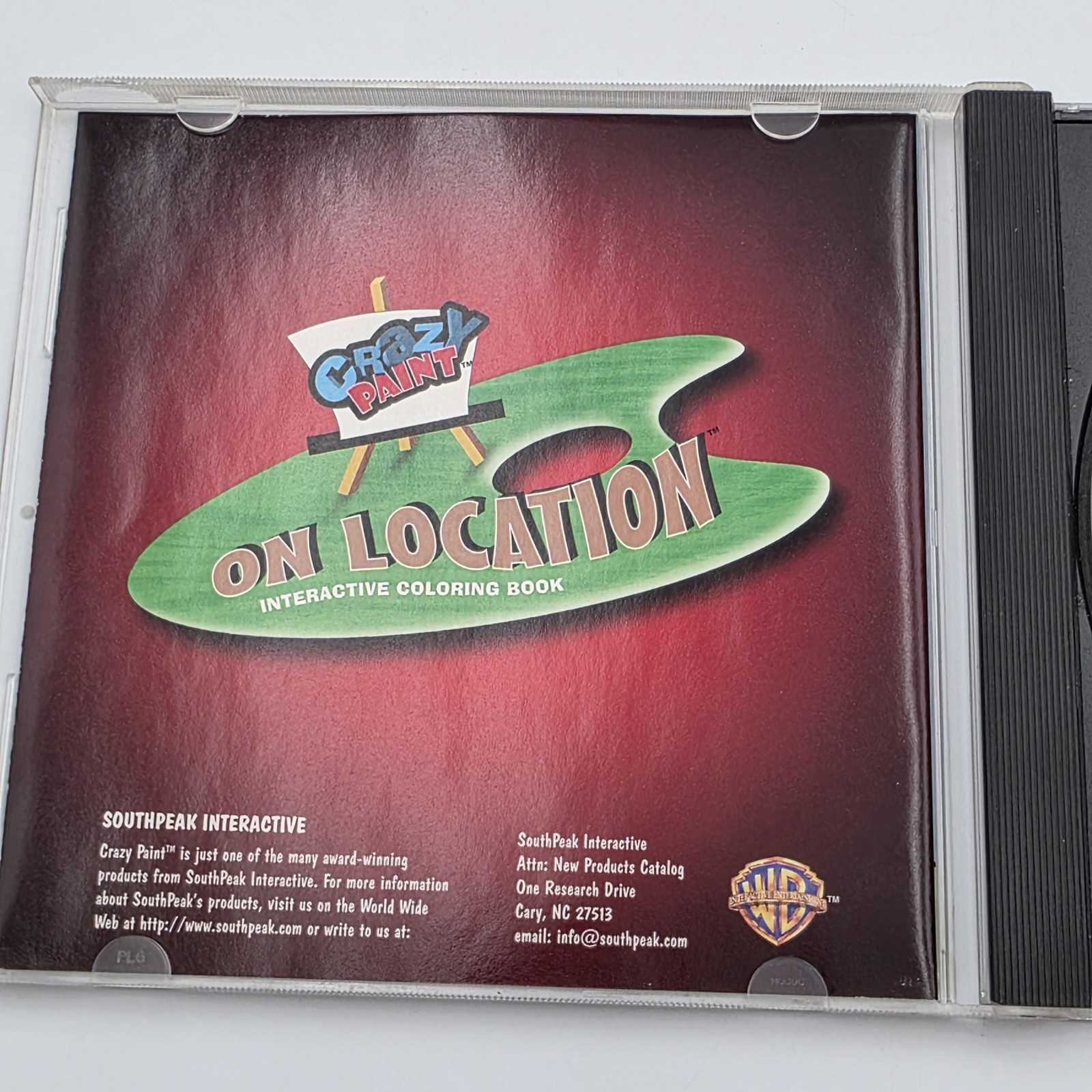 On Location Crazy Paint PC CD-ROM SouthPeak Interactive Windows 1998 Family/Kids