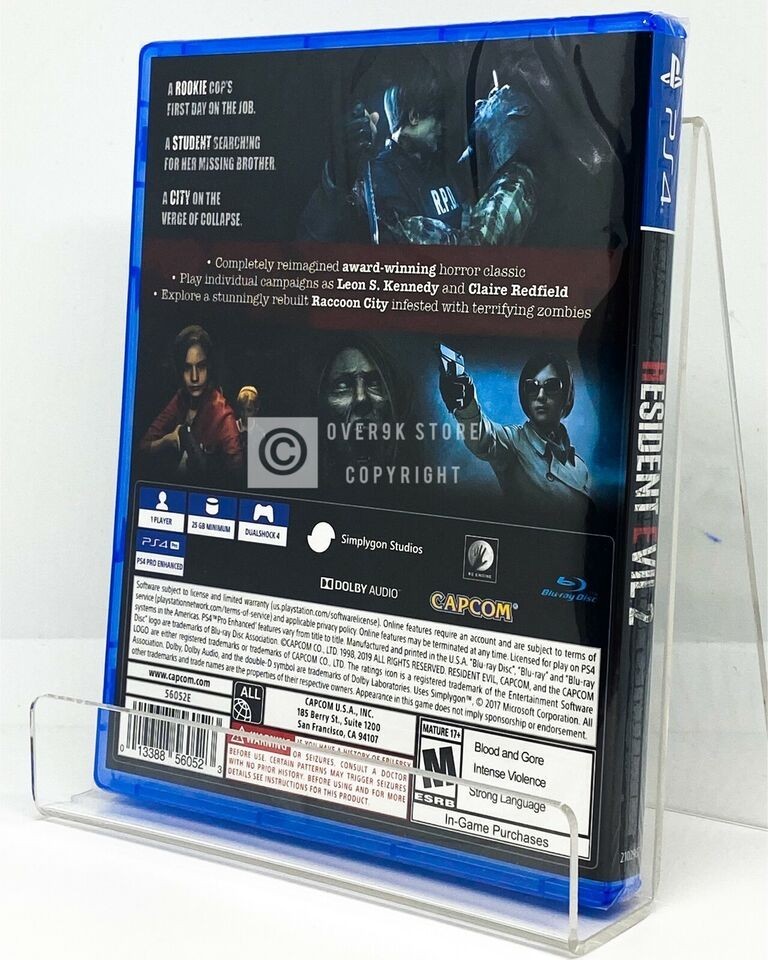Resident Evil Origins + 2 + 4 Remake + 7 + Village – PS4 – New | LOOSE DISC