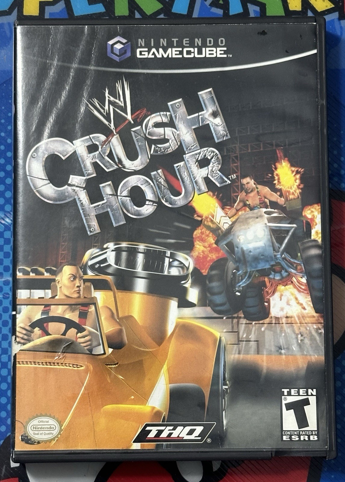 THQ WWE Crush Hour Nintendo GameCube Car Action Game North America Version